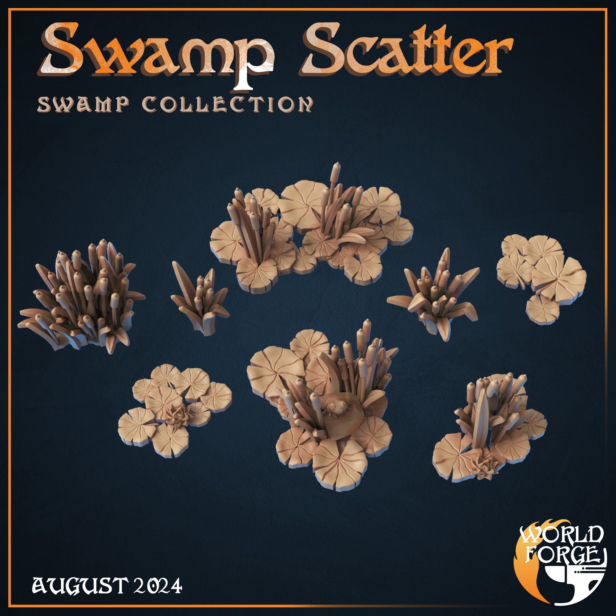 Swamp Plants Scatter x8